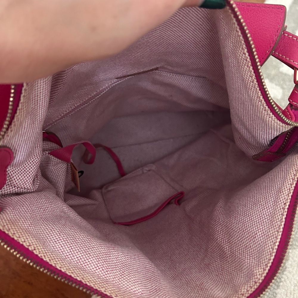 Dooney & Bourke Dillen Pink Leather Hobo Bag - Picture 9 of 11